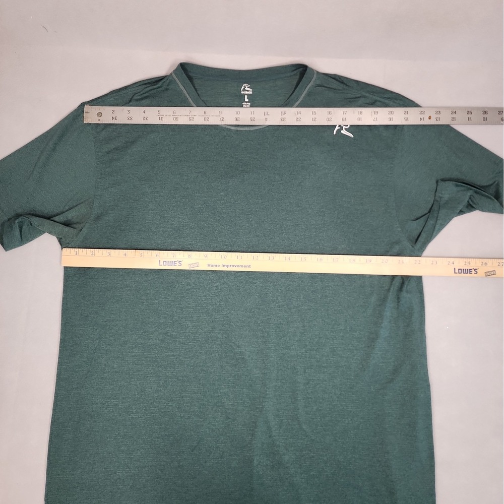 Rhoback Green Tshirt Lg Athletic Performance Golf Short Sleeve Stretch Solid - Picture 6 of 10